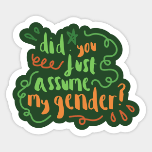 did you just assume the pidge gender? Sticker